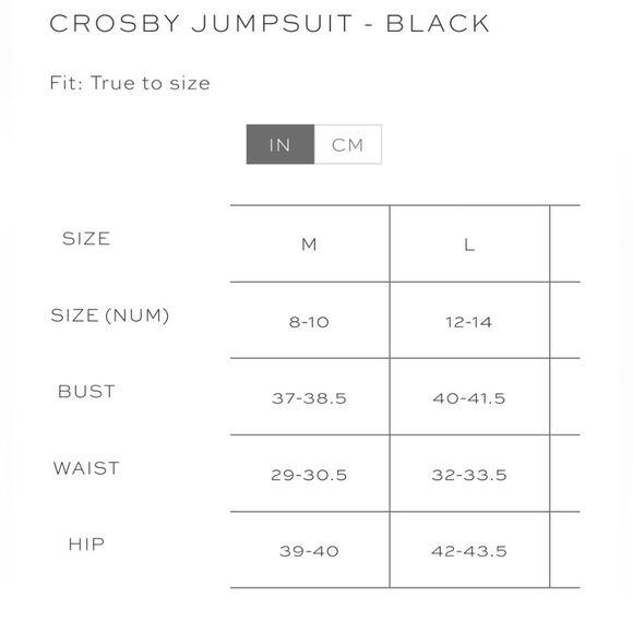 Petal & Pup Crosby Jumpsuit Cropped Straight Leg 100% Rayon Black Women's Size M - Picture 13 of 14